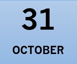 Calendar 31 October