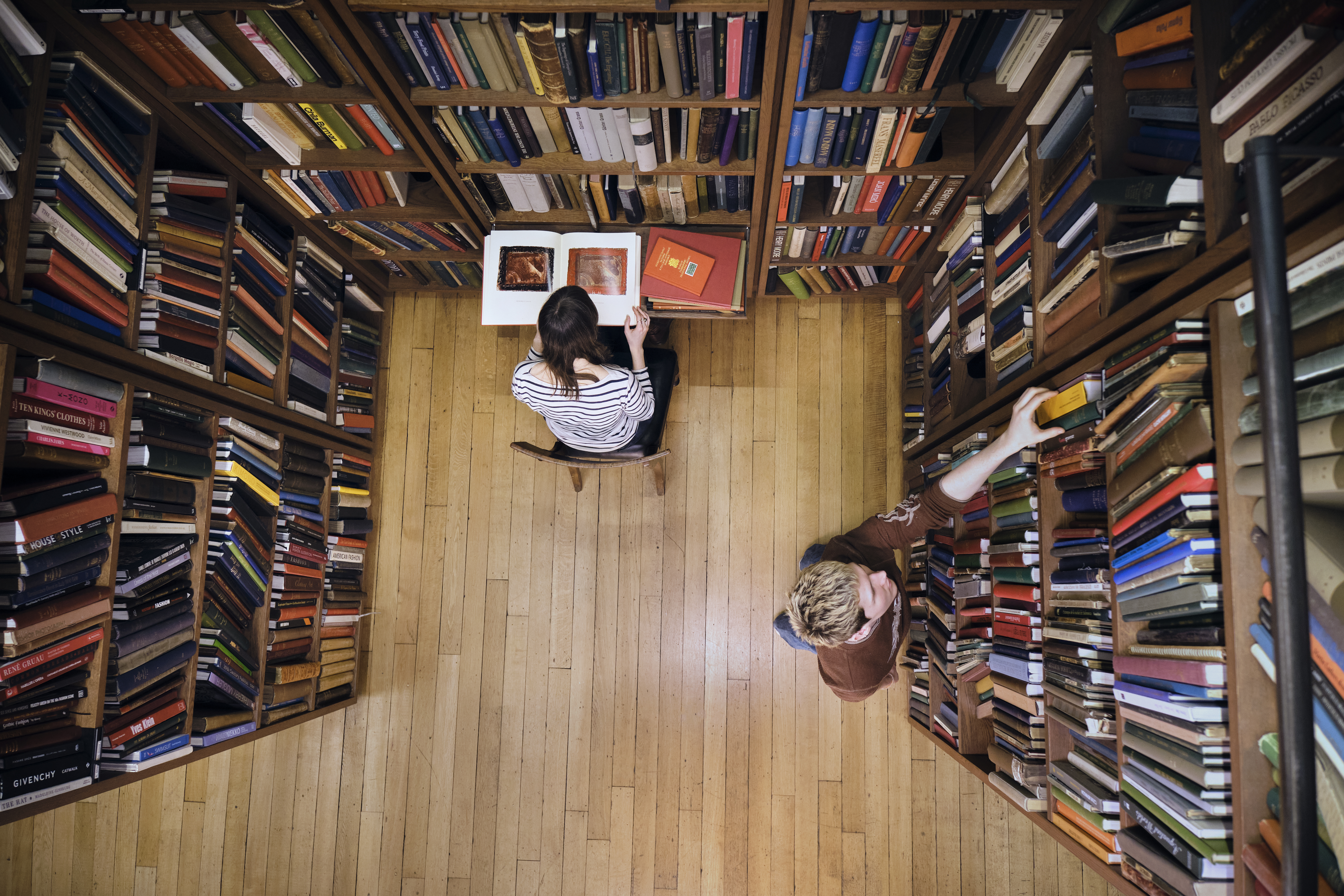 Browsing the Art Room stacks