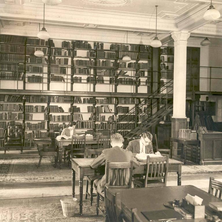 Archive material in London Library 1950s