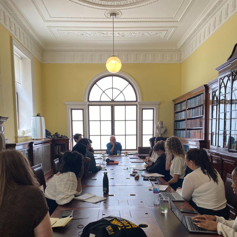 Student workshop in The Study