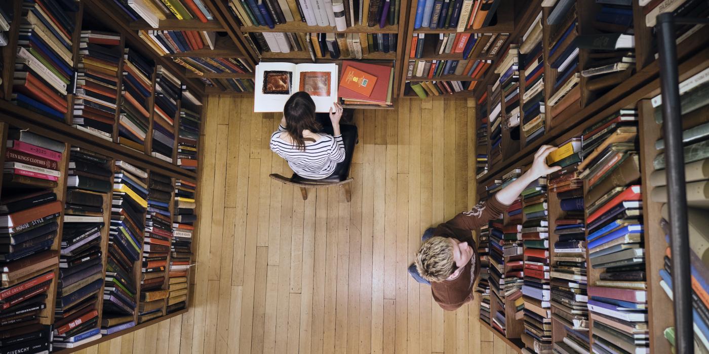 Browsing the Art Room stacks