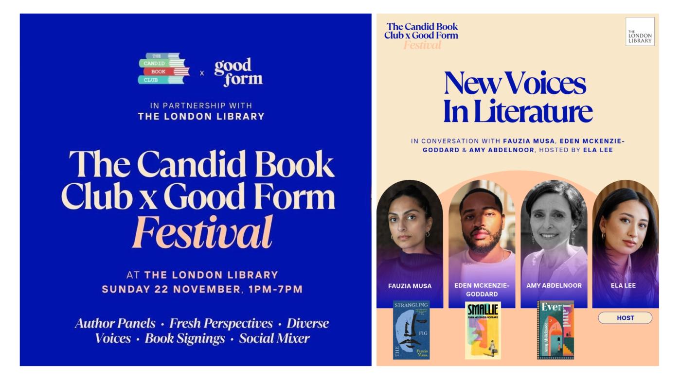 The Candid Book Club x Good Form Festival: New Voices in Literature